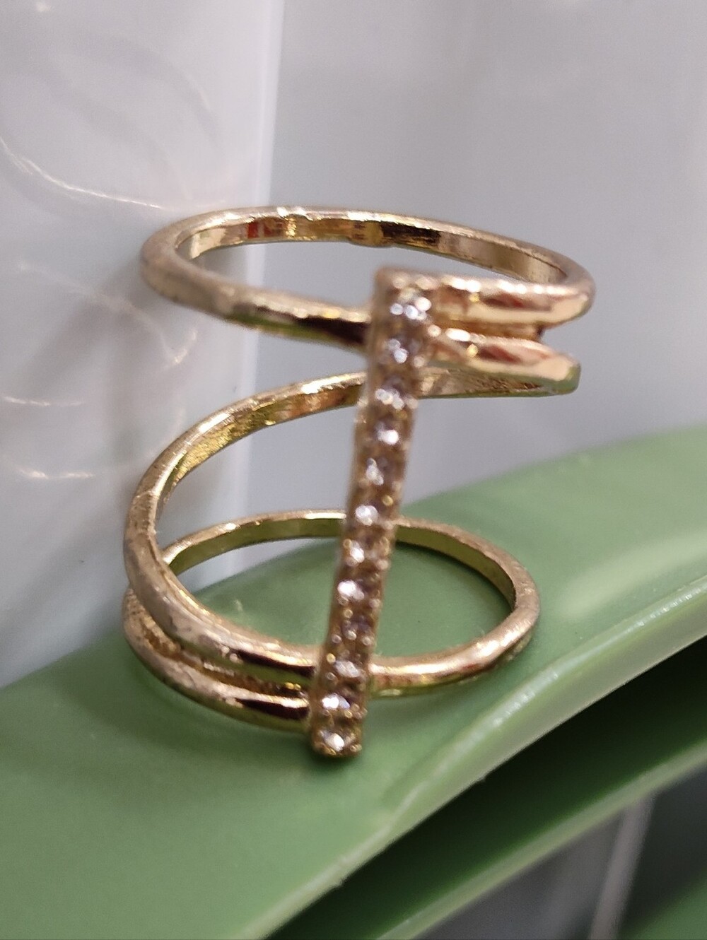 Crystal bar ring - Picture 4 of 5